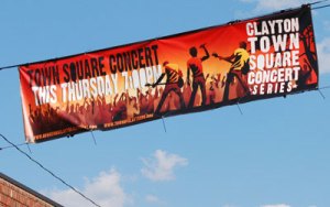 Clayton concert series banner